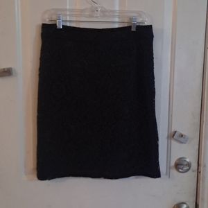 Covington black lace skirt